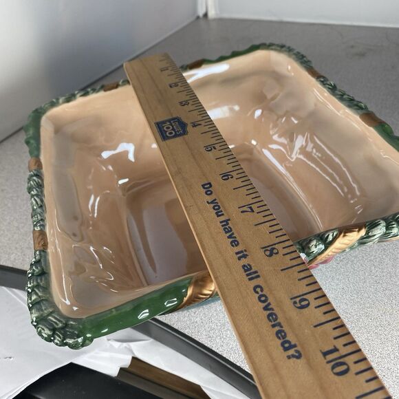 Vtg Claire Burke Oh Christmas Tree Collectible Ceramic Bowl - Picture 6 of 6